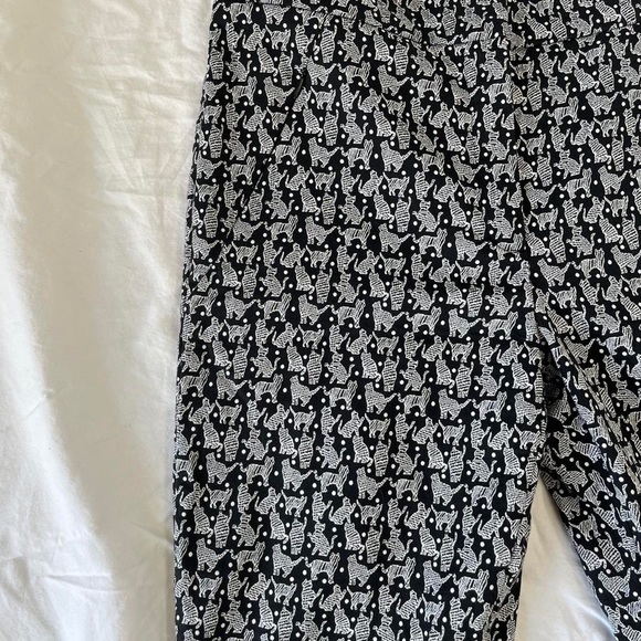 Cat Pattern Skinny Pants - Picture 3 of 8